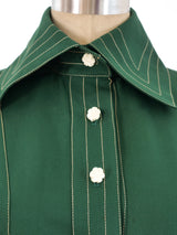 Jean Varon Forest Green Belted Maxi Dress Dress arcadeshops.com