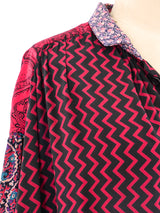 Koos Van Den Akker Patchwork Shirt Top arcadeshops.com