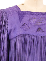 Pleated Peasant Dress Dress arcadeshops.com