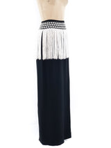 Valentino Fringed Maxi Skirt Bottom arcadeshops.com