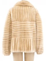 Revillon Striped Mink Jacket Jacket arcadeshops.com