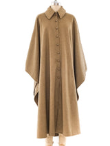 Yves Saint Laurent Felted Wool Poncho Outerwear arcadeshops.com