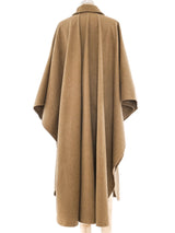 Yves Saint Laurent Felted Wool Poncho Outerwear arcadeshops.com