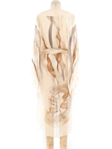 Printed Silk Chiffon Caftan Dress Dress arcadeshops.com