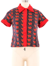 Elephant Knit Top Top arcadeshops.com