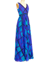 Malcolm Starr Watercolor Check Tank Dress Dress arcadeshops.com