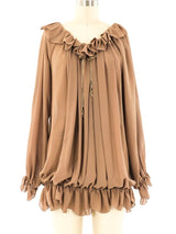 Fabrice Chiffon Blouson Top Top arcadeshops.com