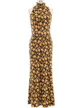 Novelty Nut Print Sleeveless Dress Dress arcadeshops.com