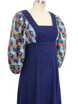 Navy Corduroy Maxi Dress Dress arcadeshops.com