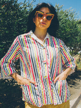 Striped Terry Lined Beach Jacket Jacket arcadeshops.com