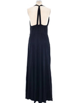 1930's Star Studded Crepe Gown Dress arcadeshops.com