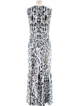 Roberto Cavalli Leopard Sequin Gown Dress arcadeshops.com