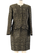 Gianni Versace Istante Brocade Skirt Suit Suit arcadeshops.com
