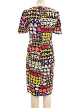 Valentino Botanical Print Silk Dress Dress arcadeshops.com