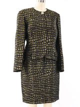 Gianni Versace Istante Brocade Skirt Suit Suit arcadeshops.com