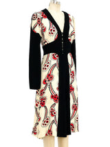 Ossie Clark Celia Birtwell Printed Crepe Dress Dress arcadeshops.com