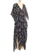 Janice Wainwright Floral Printed Caftan Dress arcadeshops.com