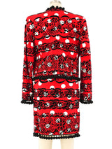 Angelo Tarlazzi Pom Pom Skirt Ensemble Suit arcadeshops.com