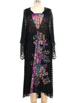 Floral Printed Silk Chiffon Dress Dress arcadeshops.com