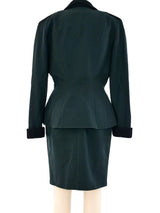 Thierry Mugler Green Structural Skirt Suit Suit arcadeshops.com