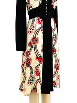 Ossie Clark Celia Birtwell Printed Crepe Dress Dress arcadeshops.com