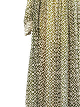 Block Printed Cotton Caftan Dress arcadeshops.com