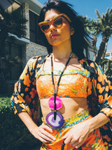 Yves Saint Laurent Agate Pendant Necklace Accessory arcadeshops.com