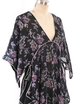 Janice Wainwright Floral Printed Caftan Dress arcadeshops.com