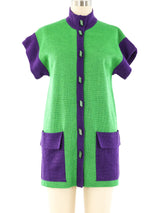 Yves Saint Laurent Colorblock Knit Jacket Jacket arcadeshops.com