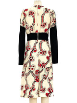 Ossie Clark Celia Birtwell Printed Crepe Dress Dress arcadeshops.com