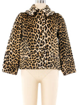 1960's Faux Leopard Fur Jacket Jacket arcadeshops.com