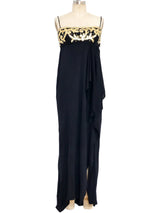 Embellished Jersey Empire Gown Dress arcadeshops.com