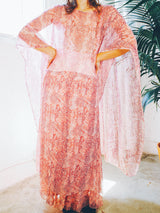 Snake Printed Chiffon Palazzo Ensemble Suit arcadeshops.com