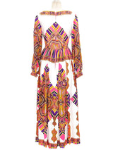 Paisley Scarf Printed Maxi Dress Dress arcadeshops.com
