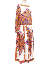 Paisley Scarf Printed Maxi Dress Dress arcadeshops.com