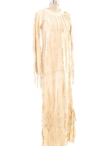 Giorgio di Sant'Angelo Embellished Deerskin Dress Dress arcadeshops.com