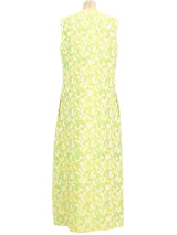 Floral Brocade Sleeveless Duster Jacket arcadeshops.com