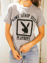 Flocked Velvet Playboy Tee T-shirt arcadeshops.com