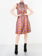 Ken Scott Embellished Floral Silk Dress Dress arcadeshops.com