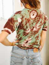 1970's Moss Tie Dye Henley T-shirt arcadeshops.com