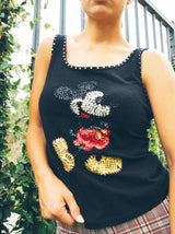 Christian Dior Mickey Mouse Embellished Tank Top arcadeshops.com