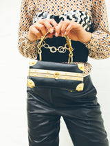 1960's Chain Handle Box Bag Accessory arcadeshops.com