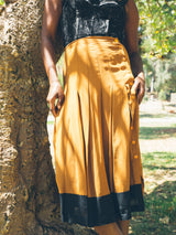 Christian Dior Pleated Silk Skirt Bottom arcadeshops.com