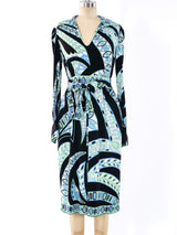 1960's Emilio Pucci Kaleidoscopic Printed Shirt Dress Dress arcadeshops.com