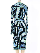 1960's Emilio Pucci Kaleidoscopic Printed Shirt Dress Dress arcadeshops.com