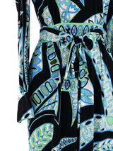 1960's Emilio Pucci Kaleidoscopic Printed Shirt Dress Dress arcadeshops.com