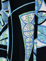 1960's Emilio Pucci Kaleidoscopic Printed Shirt Dress Dress arcadeshops.com