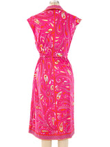 1960's Emilio Pucci Paisley Printed Sleeveless Dress Dress arcadeshops.com
