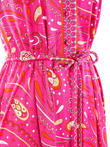 1960's Emilio Pucci Paisley Printed Sleeveless Dress Dress arcadeshops.com