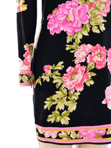 Leonard Paris Pink Floral Shirt Dress Dress arcadeshops.com